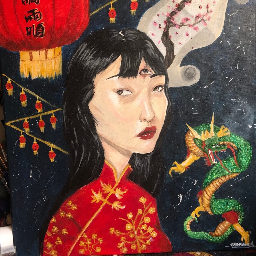 Acrylic painting